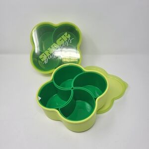 2 Tabitha Brown Shaped Snack‎ Bento Food Storage Container Green On The Go